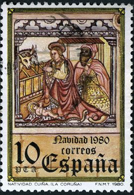 Espanha - 1980 - Natal - Natividad Cuina La Coruna - 10Ptas