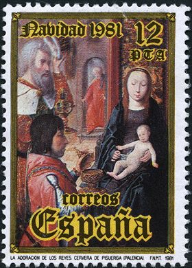 Espanha - 1981 - Natal Adoracion de los Reyes Cervera de Pisuerga - 12Ptas