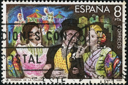 Espanha - 1981 - Centenarios - La Verbena de la Paloma - 8Pta