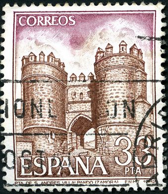 Espanha - 1982 - Paisajes Puerta de San Andres Villalpando - 33Ptas