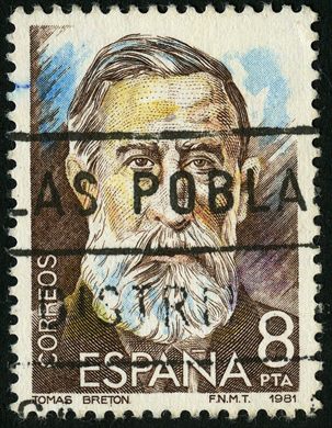 Espanha - 1982 - Maestros de la Zarzuela - Tomas Breton - 8Ptas