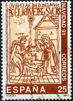 Espanha - 1991 - Natal - 25Ptas