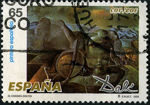 Espanha - 1994 - Pintura Dali Enigma sin Fin - 65Pta