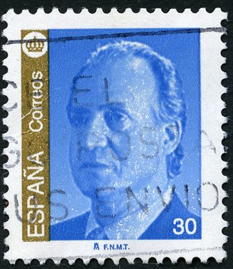 Espanha - 1995 - Basica Juan Carlos I - 30Ptas Azul