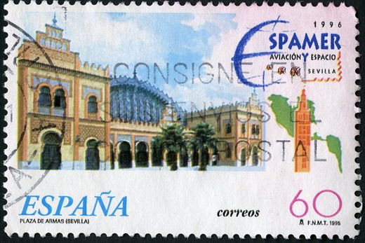Espanha - 1996 - Espamer - Plaza de Armas Sevilha - 60Ptas