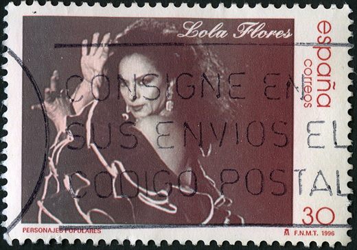 Espanha - 1996 - Personajes Populares Lola Flores - 30Pta
