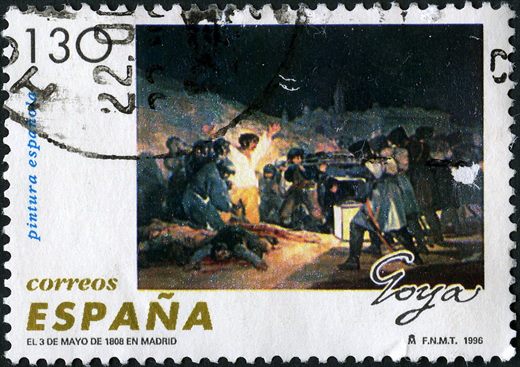 Espanha - 1996 - Pintura Espanhola - Goya - 3 de Maio de 1808 - 130Ptas