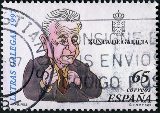 Espanha - 1997 - Letras Galegas - Anxel Fole - 65Ptas