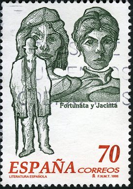 Espanha - 1998 - Literatura Espanhola Fortunata y Jacinta - 70Ptas