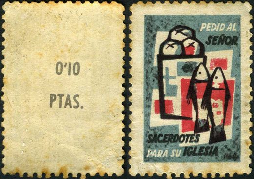 Espanha - Sem Data - Igreja Catolica - Pedid al Senor Sacerdotes - 0 10Ptas