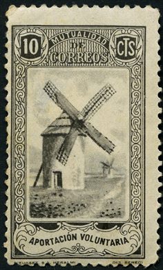 Espanha - Sem Data - Mutualidade de Correos - Moinho - 10Cts