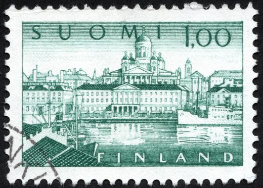 Finlandia - 1963 - Vista do Porto Sul de Helsinki - 1.00Mk