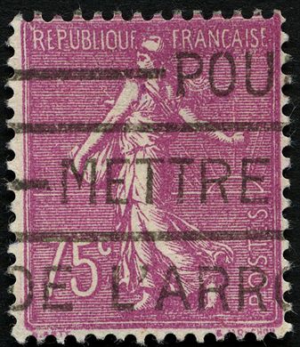 Franca - 1924 - Semeuse Lignee - 50C