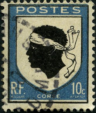 Franca - 1946 - Blasao de Provincia - Corse - 10C