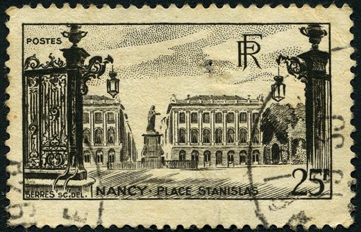 Franca - 1947 - Monumentos e Sitios - Nancy Place Stanislas - 25F