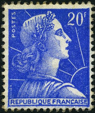 Franca - 1953 - Blasao de Provincia - Poitou - 1F