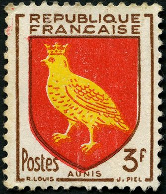 Franca - 1954 - Blasoes de Provincias - Aunis - 3F