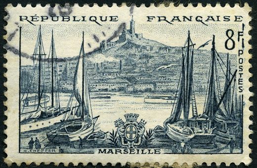 Franca - 1955 - Serie Turistica - Marselha - 8F