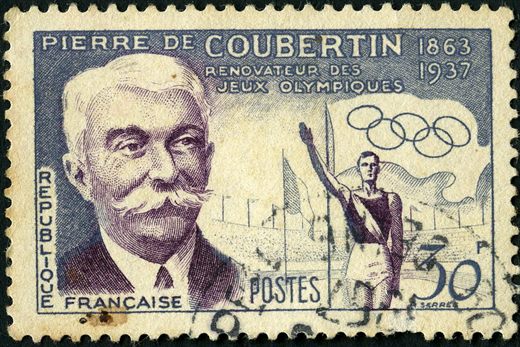 Franca - 1956 - Pierre de Coubertin Renovador JO - 30F