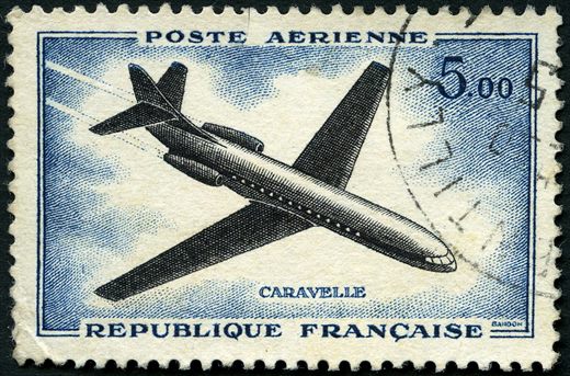 Franca - 1960 - Poste Aerienne Caravelle - 5F