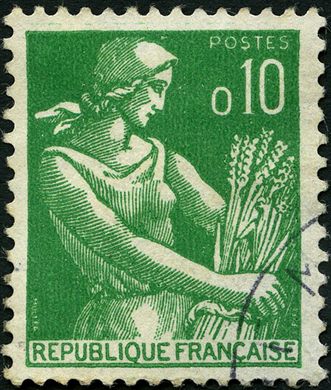 Franca - 1960 - Moissonneuse - 0.10F