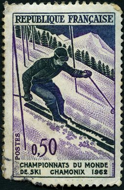 Franca - 1962 - Campeonatos do Mundo de Esqui Chamonix - 0.50F