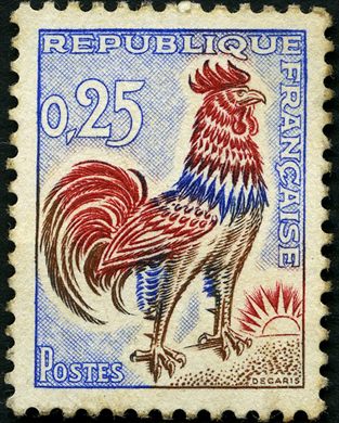 Franca - 1962 - Coq de Decaris - 0.25F