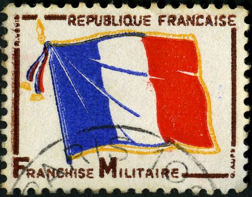 Franca - 1964 - Franchise Militaire Drapeau - FM