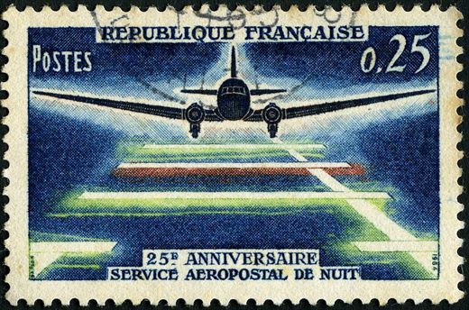 Franca - 1964 - Servico Aeropostal de Noite - 0.25F