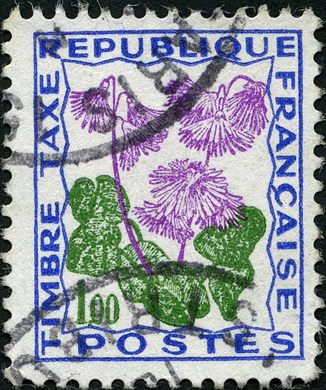 Franca - 1965 - Timbre Taxe Flores dos Campos - Soldanella - 1.00F