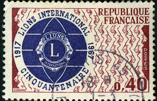 Franca - 1967 - Lions International Cinquantenaire - 0.40F