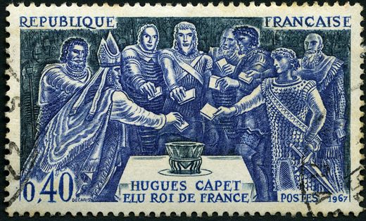 Franca - 1967 - Hugues Capet Elu Roi de France - 0.40F