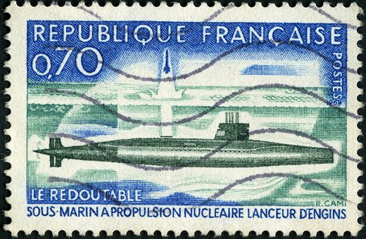 Franca - 1969 - Le Redoutable Sous-Marin Nucleaire Lanceur dEngins - 0.70F