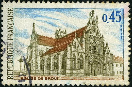 Franca - 1969 - Igreja de Brou - 0.45F