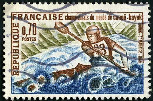 Franca - 1969 - Mundiais Canoe Kayak Bourg St Maurice - 0.70F