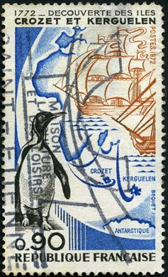 Franca - 1972 - Descoberta das Ilhas Crozet e Kerguelen - 0.90F