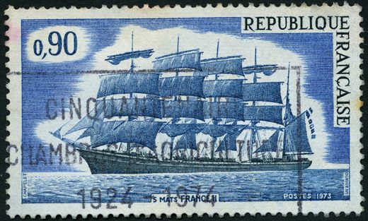 Franca - 1973 - Cinco Mastros France II - 0.90F
