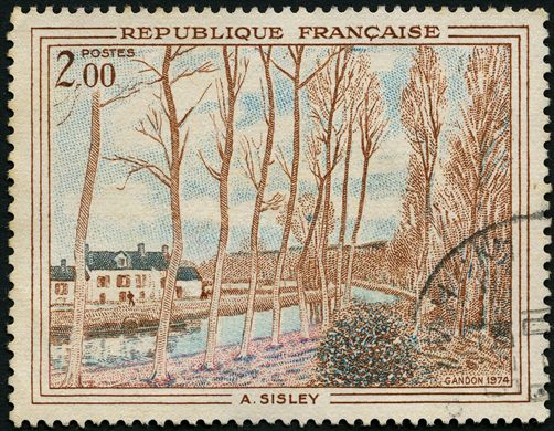 Franca - 1974 - Reproducao Pintura A Sisley - 2F