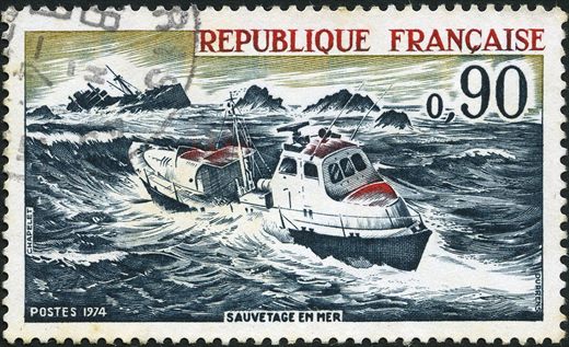 Franca - 1974 - Sauvetage en Mer - 0.90F