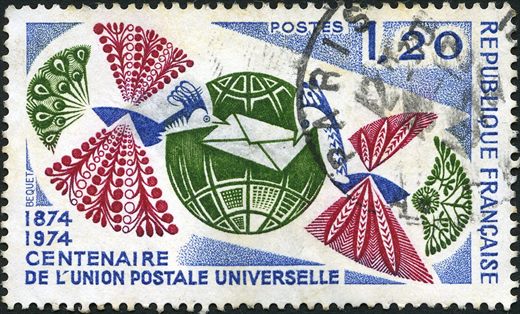 Franca - 1974 - Centenaire de l Union Postale Universelle - 1.20F