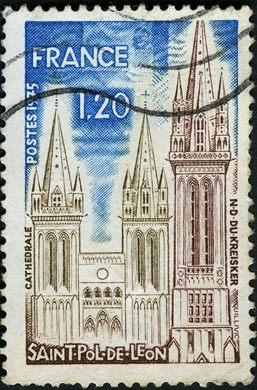 Franca - 1975 - Catedral de Saint-Pol-de-Leon - 1.20F