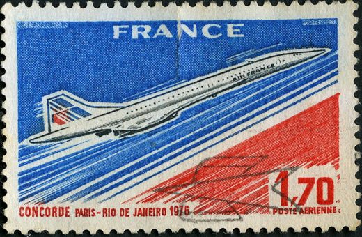 Franca - 1976 - Concorde Paris Rio - 1.70F