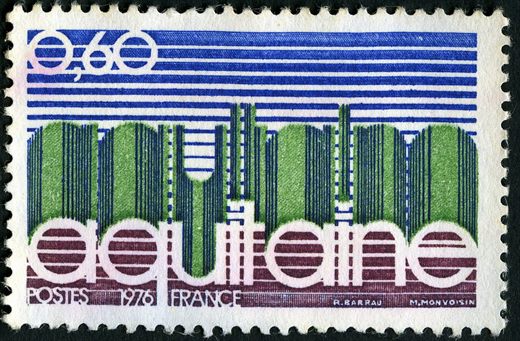 Franca - 1976 - Regioes Aquitaine - 0.60F