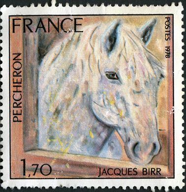 Franca - 1978 - Cheval Percheron Jacques Birr - 1.70F