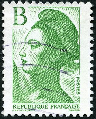 Franca - 1985 - Tipo Liberte de Gandon Selo B - Sem Valor