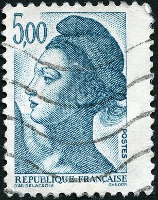 Franca - 1987 - Tipo Liberte de Gandon - 5F