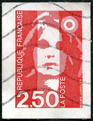 Franca - 1993 - Marianne do Bicentenario Autoadesivo - 2.50F
