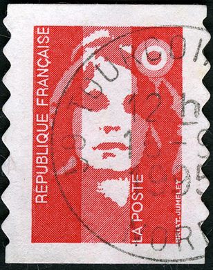 Franca - 1993 - Marianne do Bicentenario Autoadesivo - Sem Valor