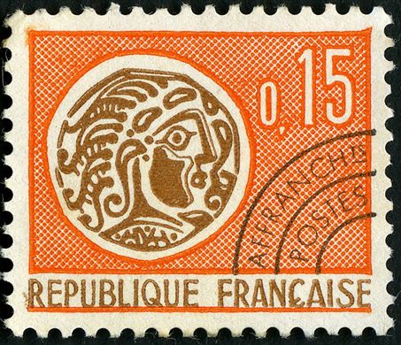 Franca - Sem Data - Preobliterado Monnaie Gauloise - 0.15F