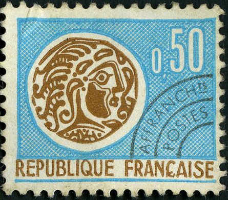 Franca - Sem Data - Preobliterado Monnaie Gauloise - 0.50F
